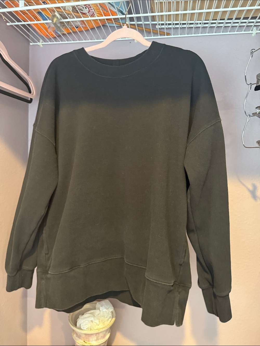 Kirkland Signature Black Crewneck Sweatshirt
